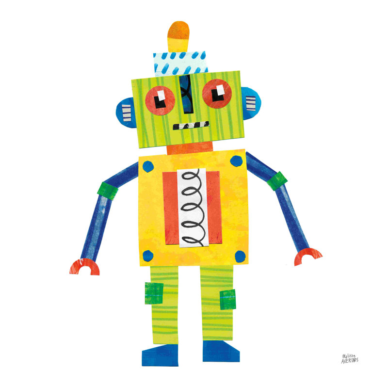 Robot Party IV - jaune / vert
