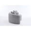 Causeuse S-Curved à double profondeur (21,3 po / 26,8 po), canapé en éponge à compression complète, chenille modulaire pour petits appartements, 400 lb-905573233