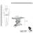 Rillamas LED Lighting Mirrored Console Table Crushed Diamond Inlay