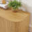 Sideboard Storage Cabinet TV Stand with wave pattern Buffet Cabinet Wooden-1333571068