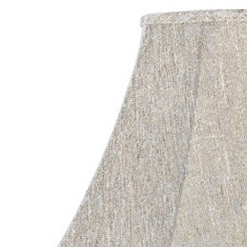 Abat-jour cloche en lin gris clair