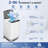 2.8 Cu.Ft Portable Washing Machine 20Lbs Portable Washer With Drain Pump, Compact Washer Machine With 10 Programs 8 Water Levels Compact Laundry Machine For Apartment, Home, Dorms, Rv-114201687