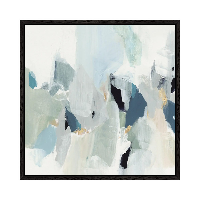 Little Talks III by Isabelle Z - Painting on Canvas, Black Framed, 45.72 cm H x 45.72 cm W