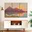 Ensemble 3 pièces sur toile Lakeside Mountains Boho Sundown-92789918