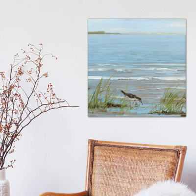 Afternoon On The Shore II by Sally Swatland - Wrapped Canvas Print