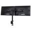 Mount-It! Full Motion Adjustable Dual Monitor Mount Fits 2 Computer Screens 17 - 32 in. with C-Clamp