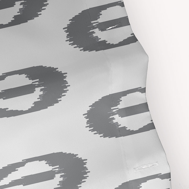 Rideau de douche Dalonta Ikat Tears, Gris