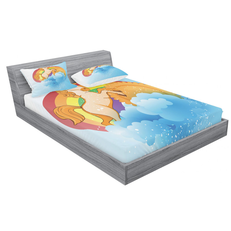 Microfiber Sheet Set, Queen Sheet Set with Fitted Sheet
