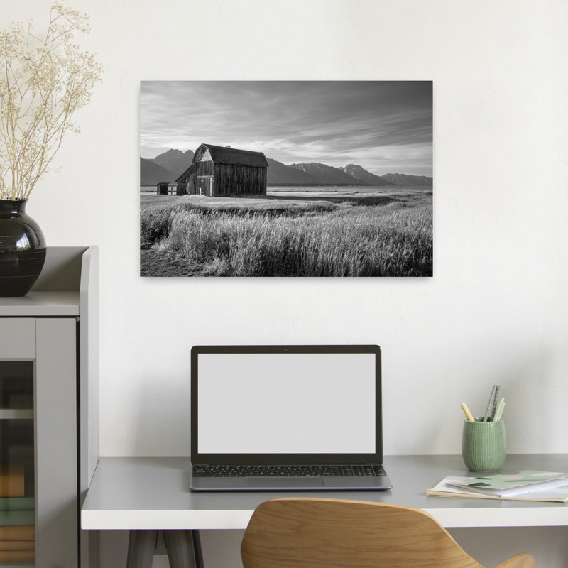 Grand Tetons, art mural abstrait contemporain, H 24 po x l 16 po