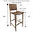 Hand-crafted Solid Wood And Leather High Top Chair/barstool