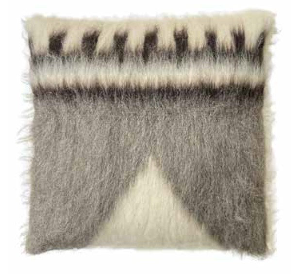  Recycled Wool Square Cushion 35" L Rustic Decorative Pillow for Indoor Use