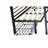 Transformable Full Size Loft Bunk Bed, Black-Toned Solid Steel with Built-in Table Set for Bedroom