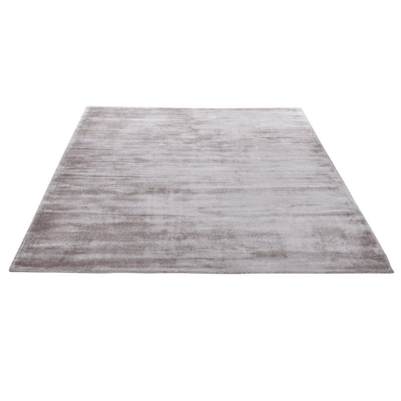 Shine Solid Colour Hand Woven Hand Loomed Tan Area Rug, Runner 65 x 135cm