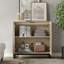 Armoire d'appoint moderne avec 2 portes en verre, commode d'appoint multifonctionnelle avec grand rangement et tablette réglable-934409832