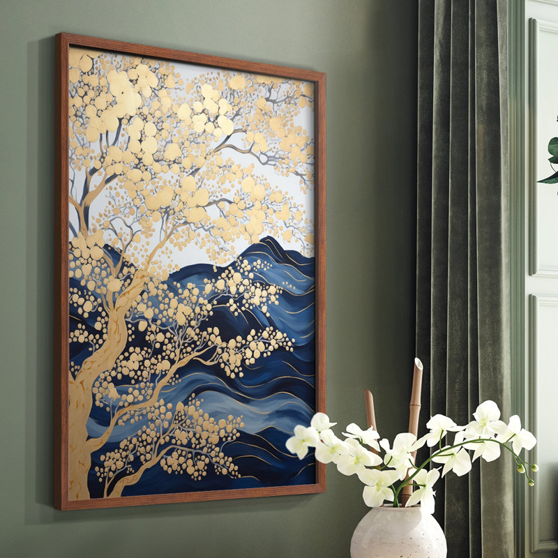 Paysages série CLXIX - reproduction encadrée de qualité supérieure - prête à être accrochée - aucun clou requis