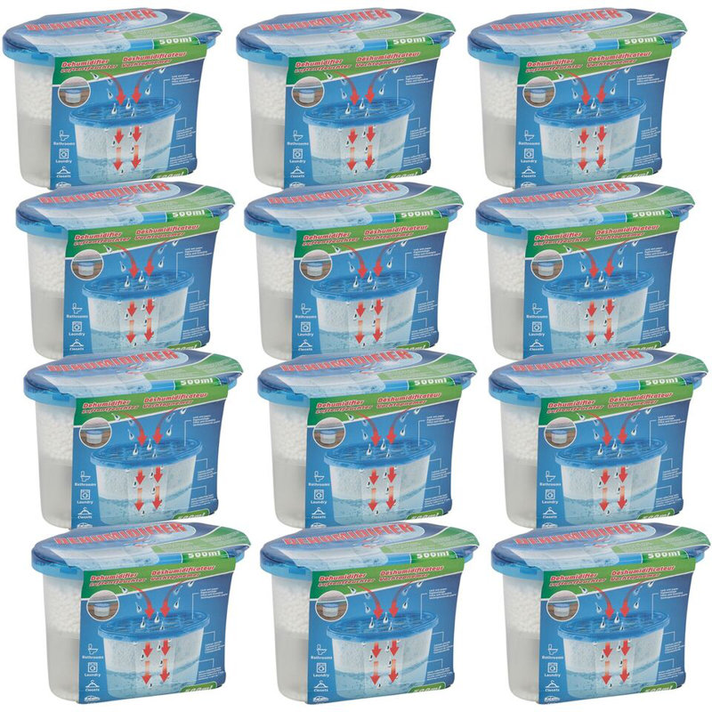 24 Set 500ml Interior Condensation Dehumidifier Damp Mould Moisture Remover