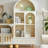 Modern Creamy Style Storage Bookcase