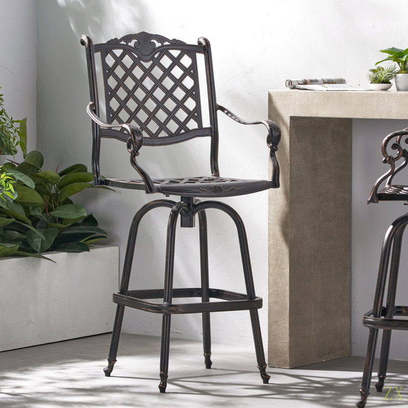 TABOURET DE BAR EN FONTE D'ALUMINUM