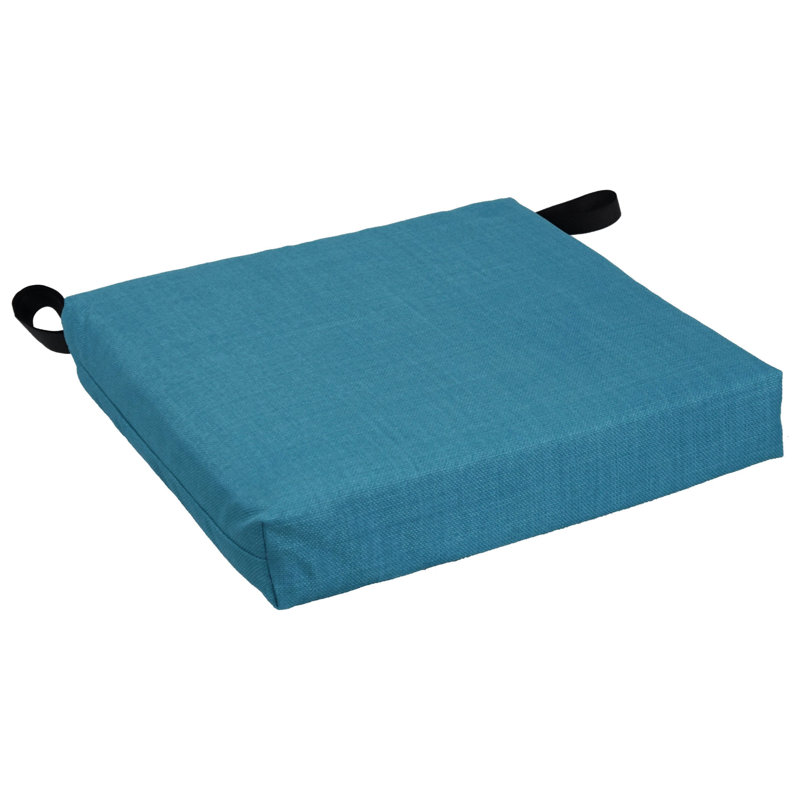 Outdoor 3'' Seat Cushion, Sea Blue