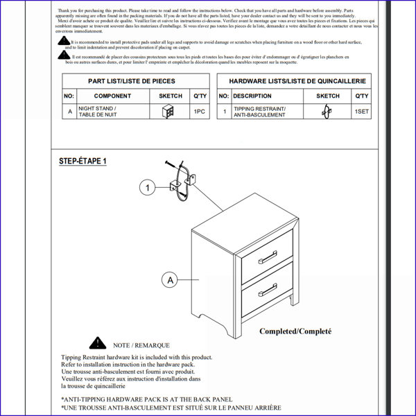 Dimensions du produit