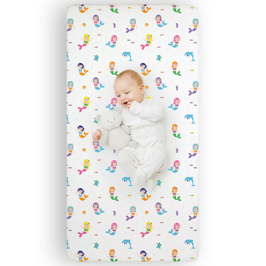 Olive Kids Mermaids Microfiber Fitted Crib Sheet Wildkin