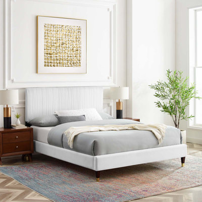 Peyton Performance Velvet Platform Bed