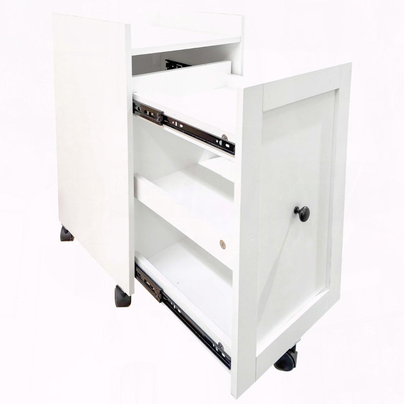 Armoire à roulettes coulissante avec roulettes