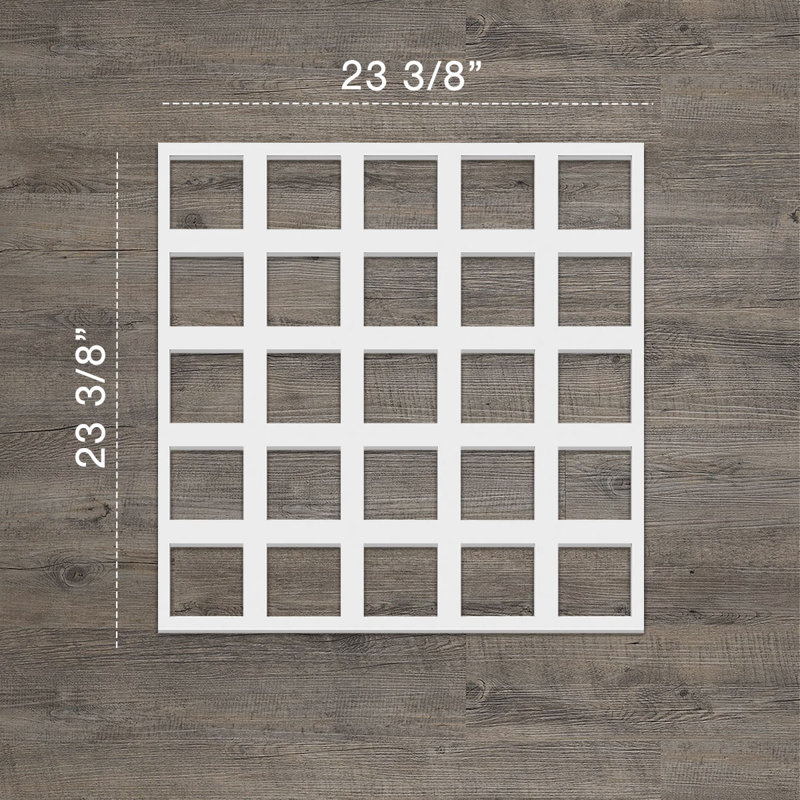 Panneaux muraux décoratifs en PVC Manchester, H 23,375 po x l 23,375 po x P 0,375 po