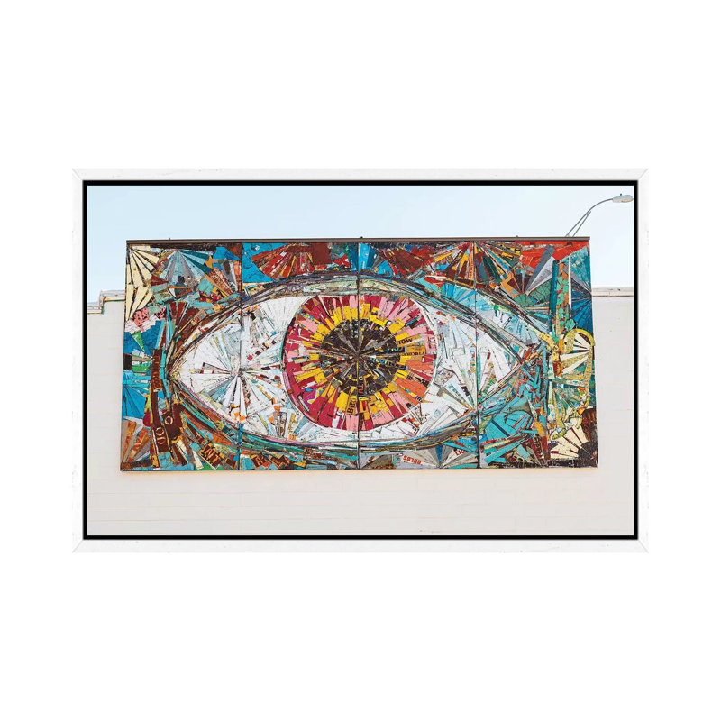 Austin Eye by Bethany Young - Print on Canvas, 45.72cm H x 66.04cm W x 3.81cm D, White Framed