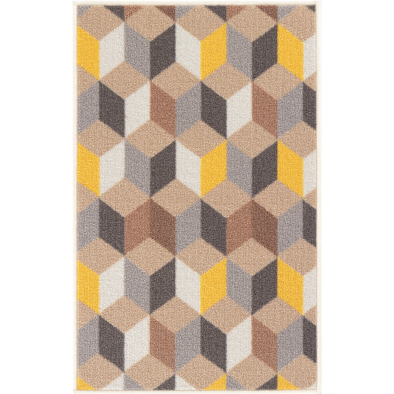 Choice Non-Slip Geometric Indoor Doormat, Rectangle 67 x 120cm