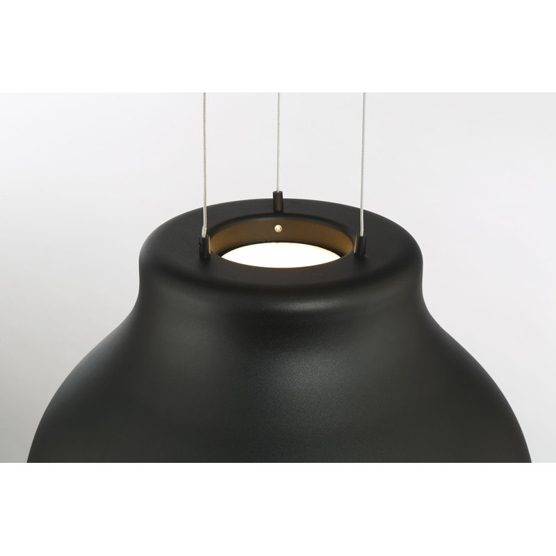 Giuliani 1 - Light LED Single Pendant, Black