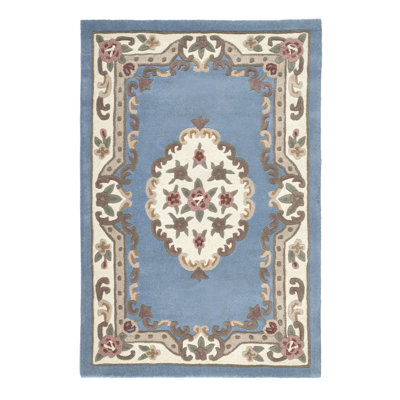 Comfort Oriental Wool Hand Woven Blue