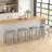 Upholstered Counter Stool with Solid Wood Frame-892540447-892540418