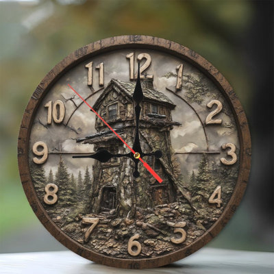 Horloge Rustic Forest House
