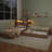 L-Shaped Combination Twin Bed With Trundle And Drawer,3-In-1 Low Corner Platform Bed Linked With Built-In Desk And Led Downlight