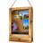 Shadow Box Frame , Drawer With Cork Back, Rustic Brown Wood With Polished Glass For Wall And Tabletop, Sturdy Memory Display Case