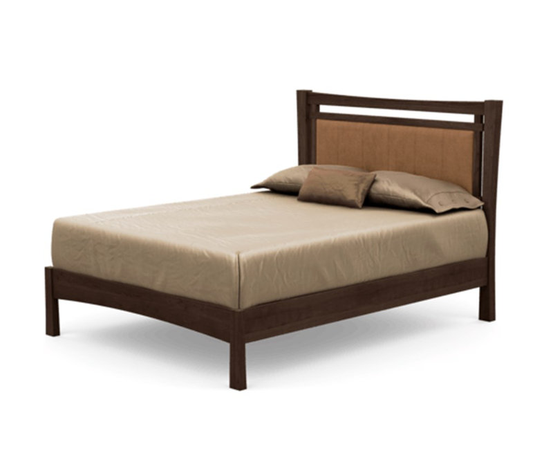 Monterey Upholstered Bed, King, Smoke Cherry, Hemp