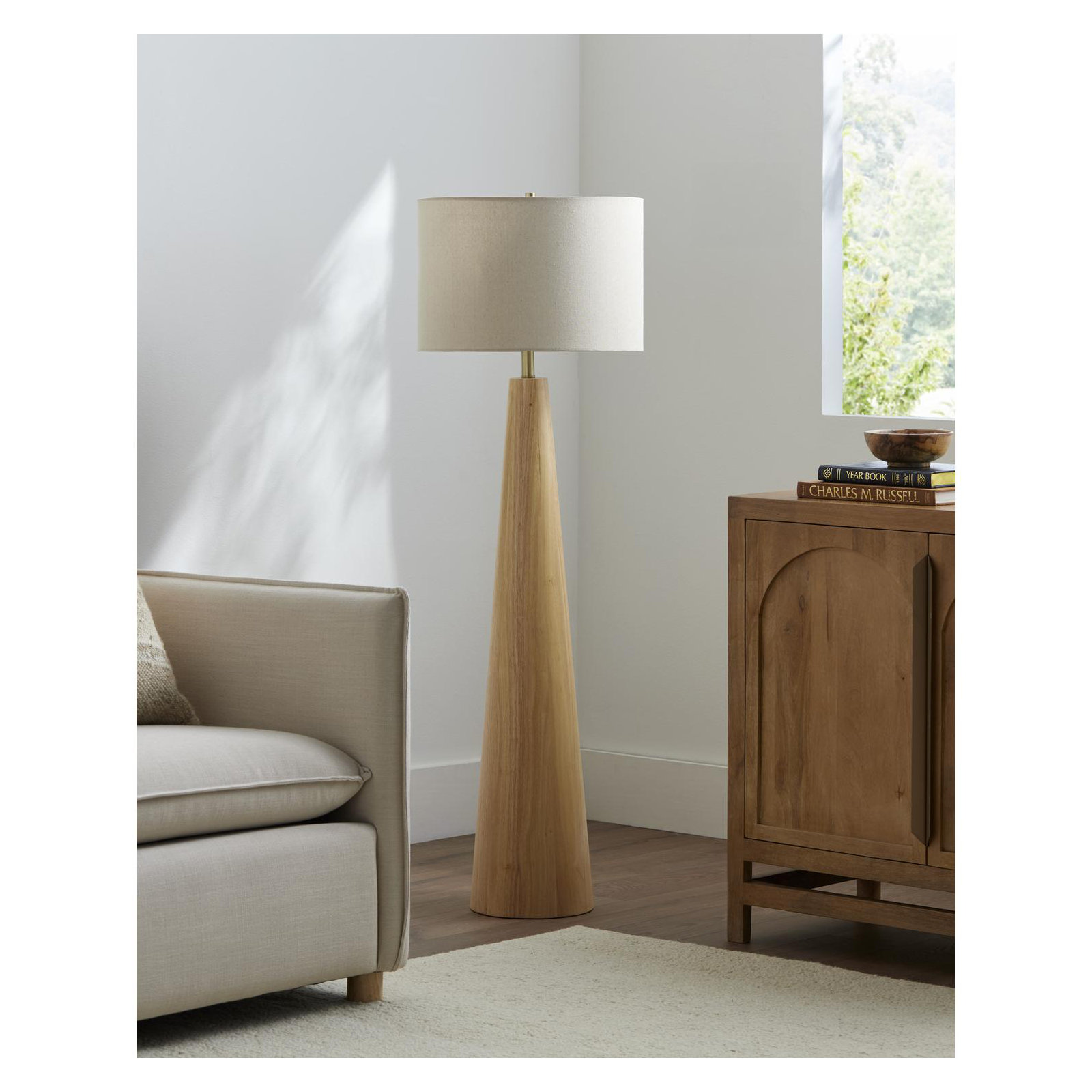 Vaila Floor Lamp, Beige