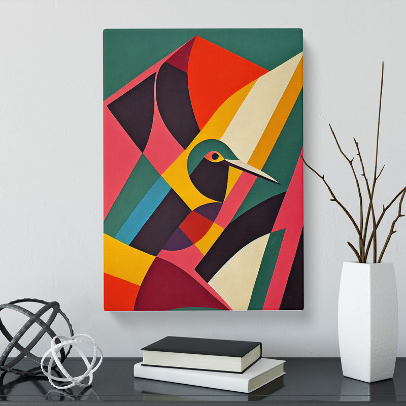 Hummingbird Abstract Vol.1 - Wrapped Canvas, 60cm H x 40cm W x 3cm D