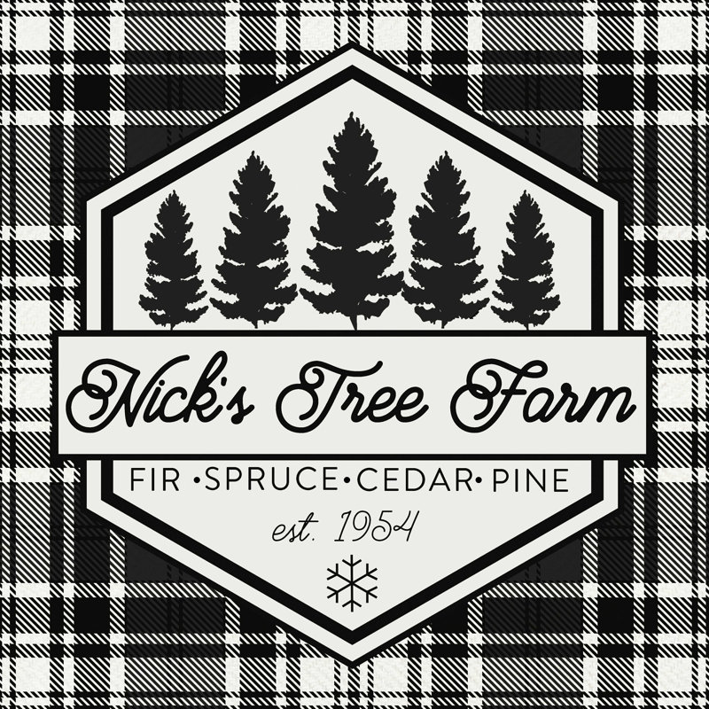Plaid Holiday I, H 30 po x l 30 po