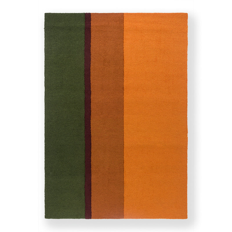 Habitat Festival Hand Tufted Striped Area Rug in Orange/Red/Green/Black, Rectangle 8'2" x 11'6"