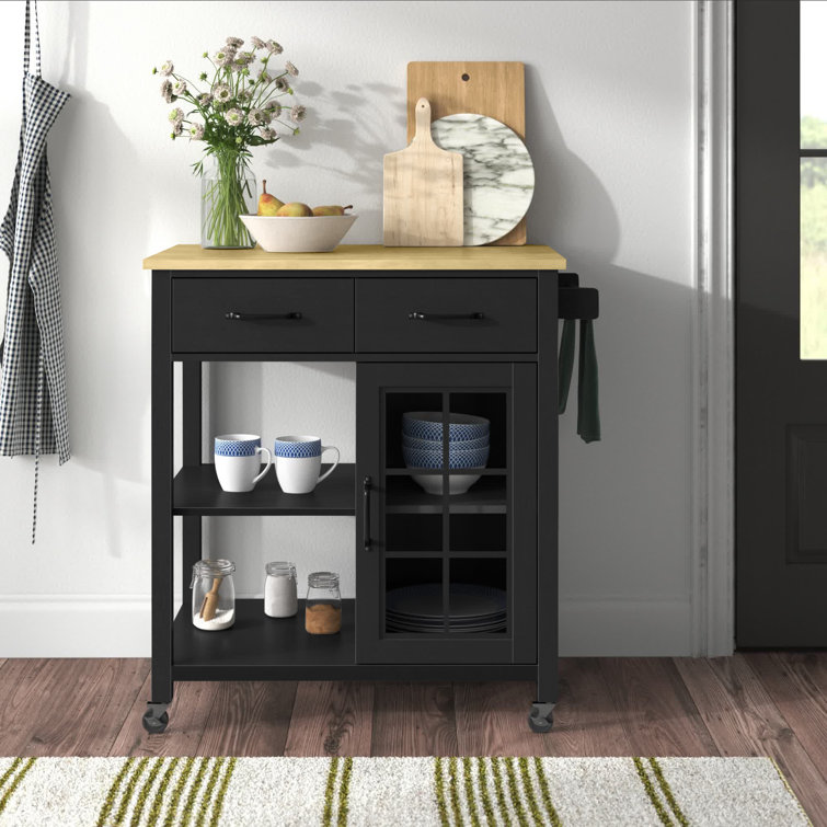 Amata Wood Kitchen Cart