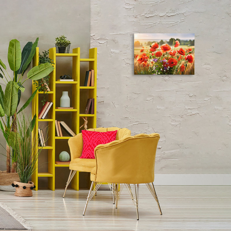 Bright Sunlit Spring Meadow Canvas Wall Art by Alina Georgescu bp-796_CN, H 16 po x l 24 po