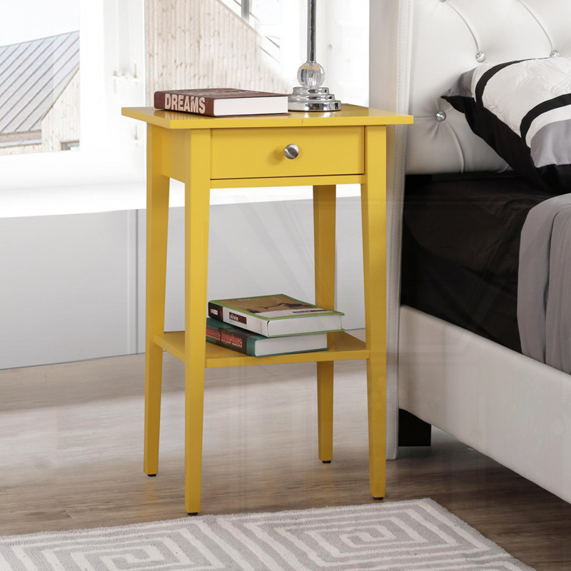 Table de chevet Contemporary, Jaune