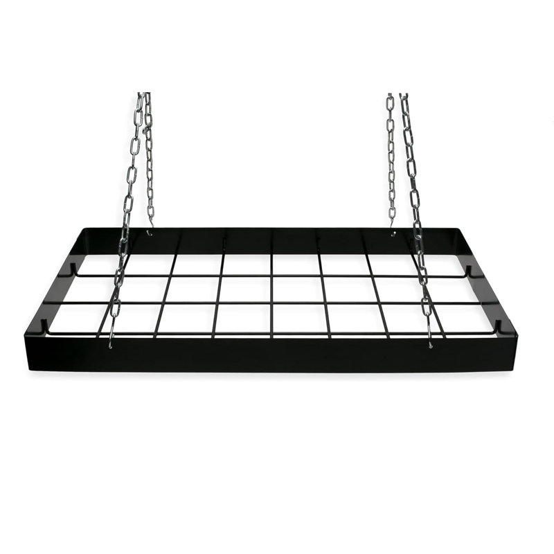 Steel Rectangle Wall Mounted Pot Rack