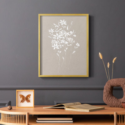 Delicate Botanicals II Framed Print - Solid Wood