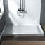 Base de panneau de douche à simple seuil de 48 po x P 32 po avec ensemble de drain et couvercle de drain inclus, antidérapant-36500019-65273931