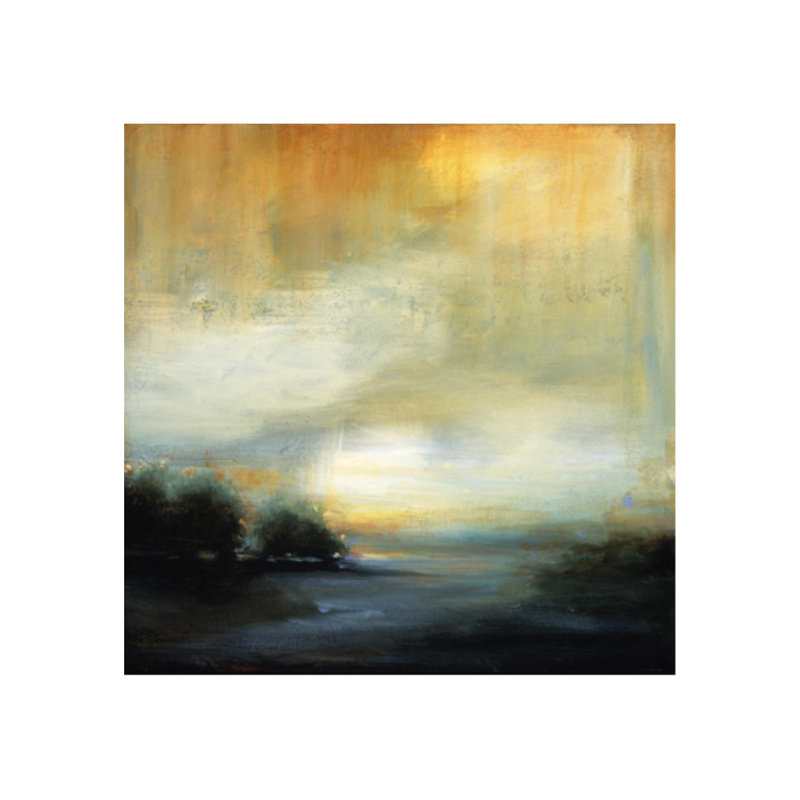 Landscape I Painting, Glass Coat, 47" H x 47" W x 1.5" D