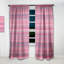 Rideau simple occultant abstrait en velours Mid-Century-1750395859