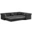Canapé d'angle en velours de luxe avec lit escamotable, canapé-lit convertible 3 en 1 avec boutons capitonnés-1514603154